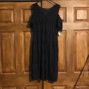 Navy blue cocktail dress